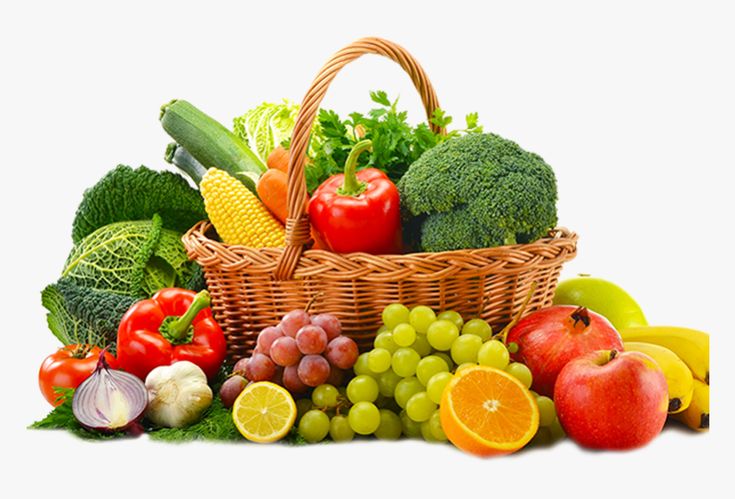 Fruits and vegetables